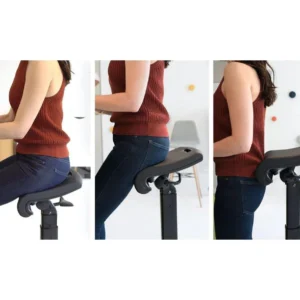 LeanRite Elite Ergonomic Standing Desk Chair for Active Posture and Back Pain Relief