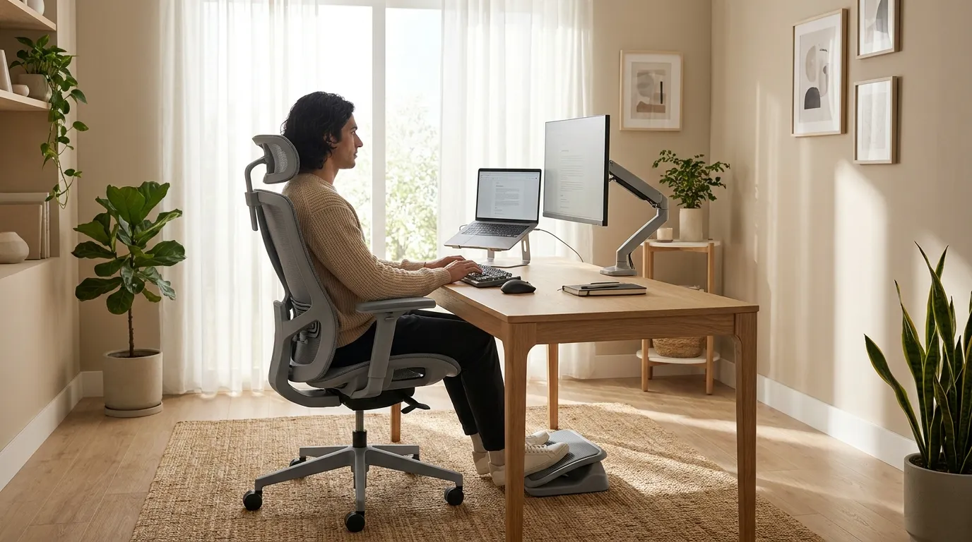 Home Office Ergonomic Setup
