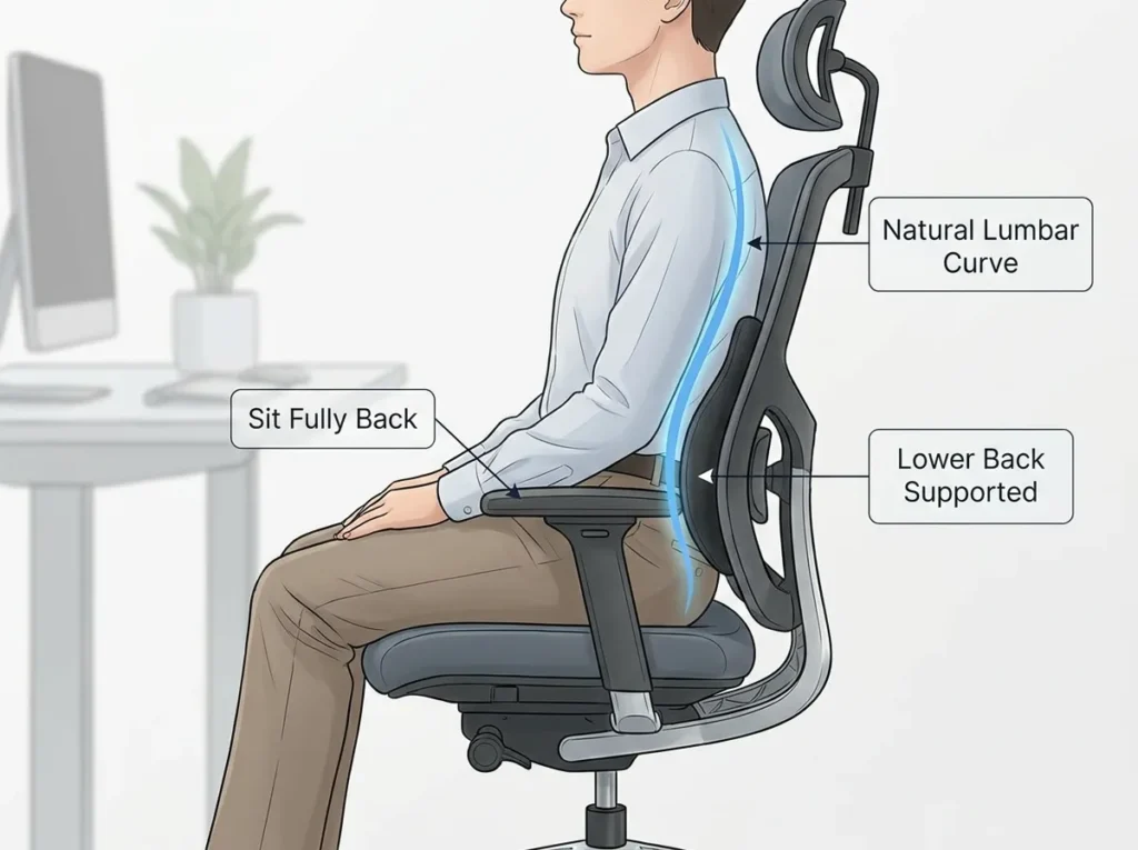 How to Sit Properly at a Desk