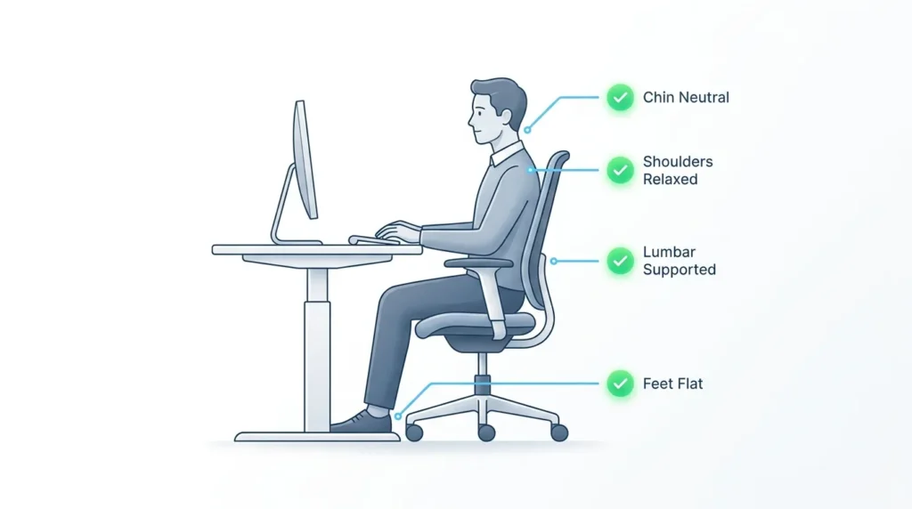 neck and shoulder pain from desk work